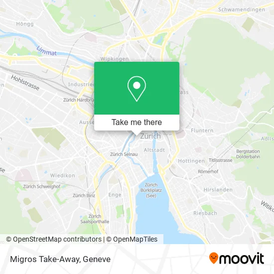 Migros Take-Away map