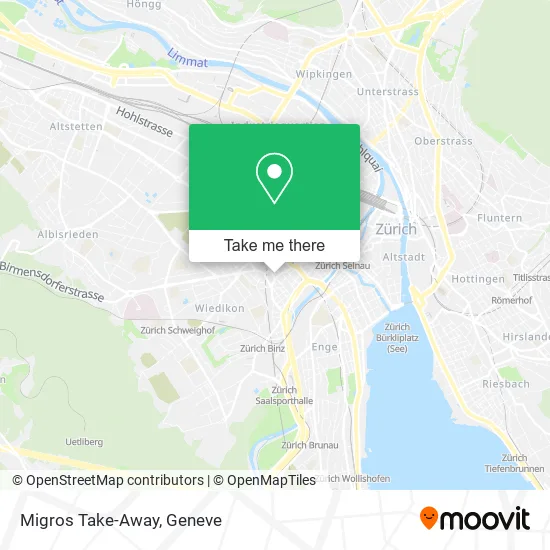 Migros Take-Away map