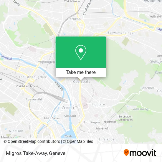 Migros Take-Away map