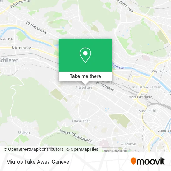 Migros Take-Away map