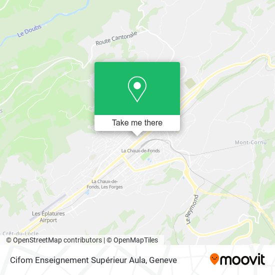 Cifom Enseignement Supérieur Aula map