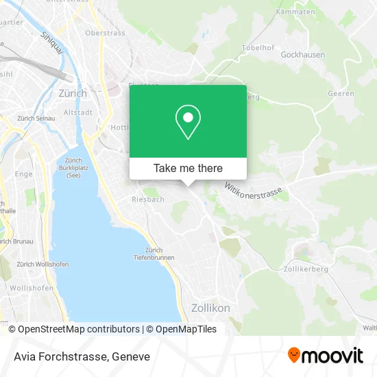 Avia Forchstrasse map