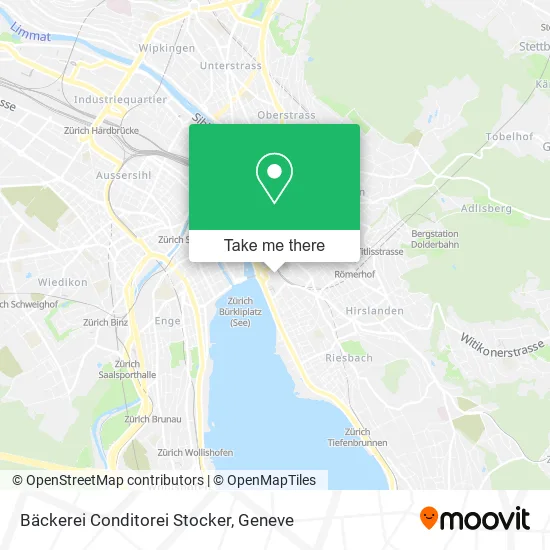 Bäckerei Conditorei Stocker map