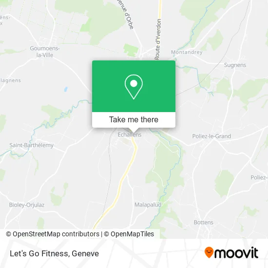 Let's Go Fitness map