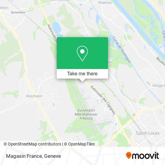 Magasin France map