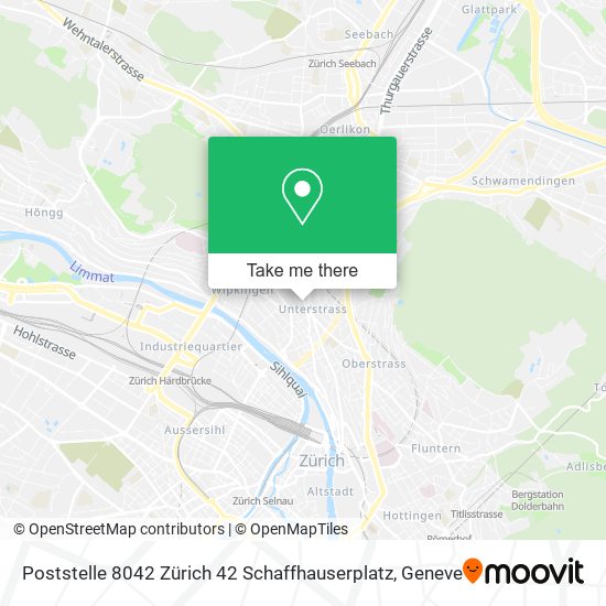 Poststelle 8042 Zürich 42 Schaffhauserplatz map