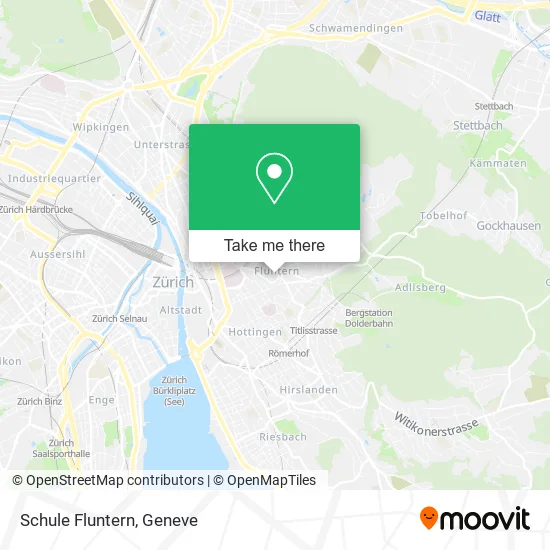 Schule Fluntern map