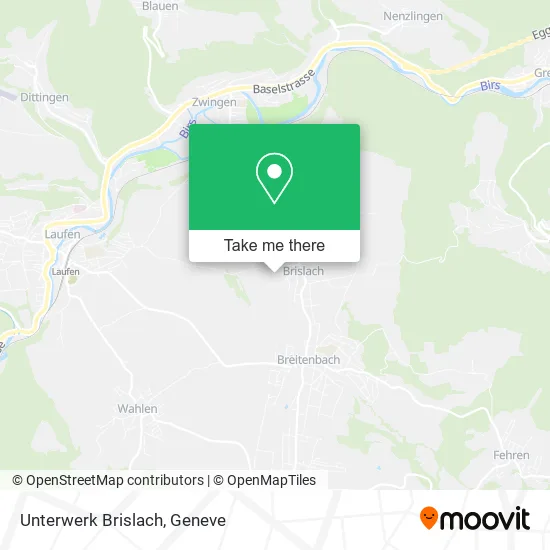 Unterwerk Brislach map