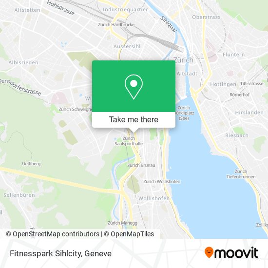Fitnesspark Sihlcity map