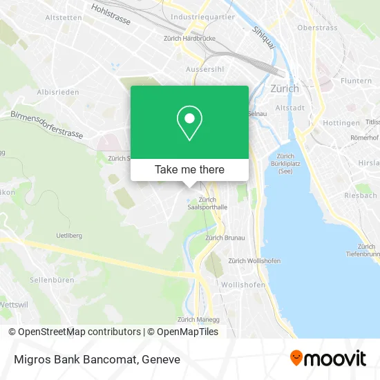 Migros Bank Bancomat map