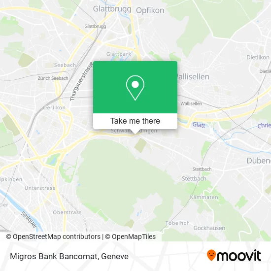 Migros Bank Bancomat map