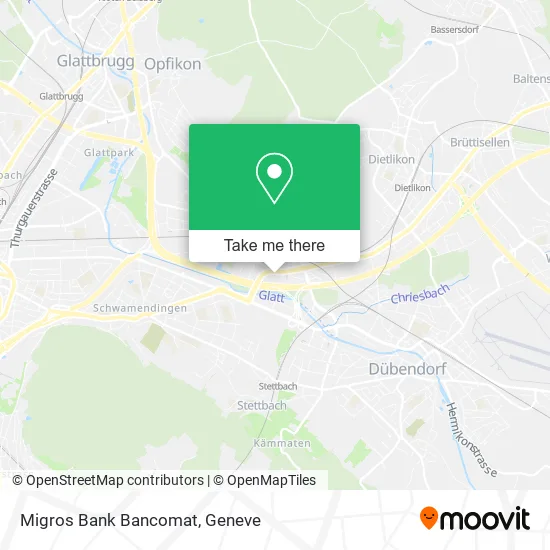 Migros Bank Bancomat map