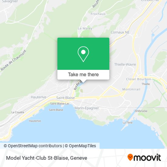 Model Yacht-Club St-Blaise map