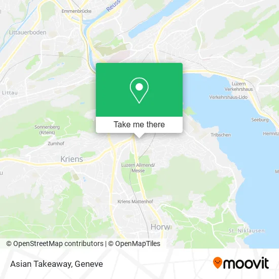 Asian Takeaway map