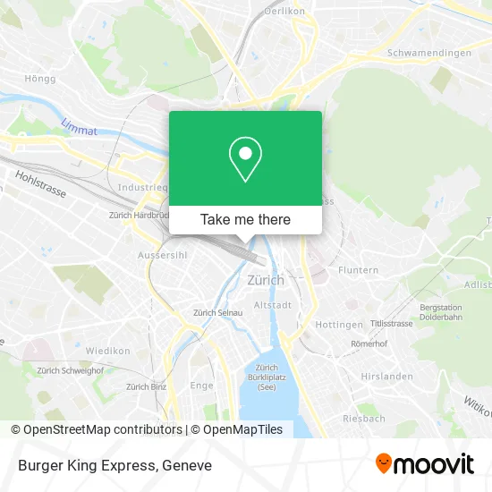 Burger King Express map