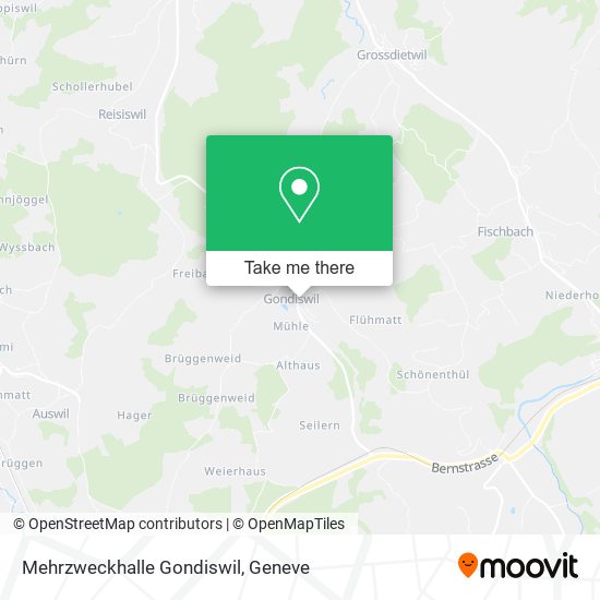 Mehrzweckhalle Gondiswil map