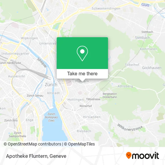 Apotheke Fluntern map