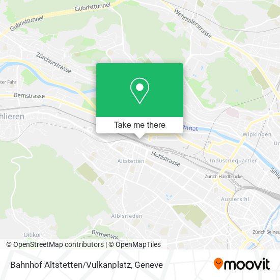 Bahnhof Altstetten/Vulkanplatz map
