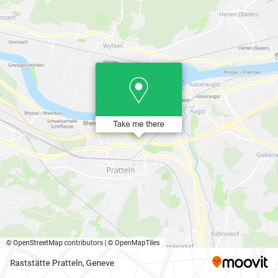 Raststätte Pratteln map