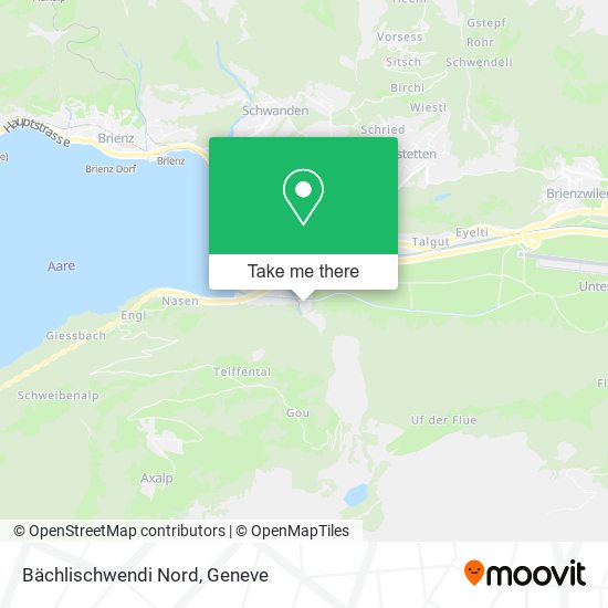 Bächlischwendi Nord map