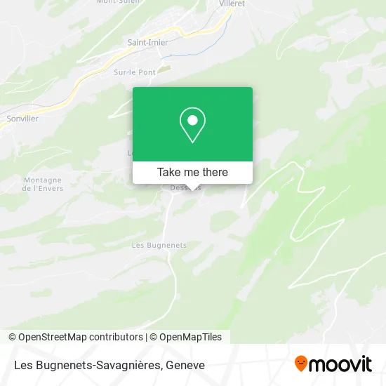 Les Bugnenets-Savagnières map