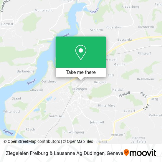 Ziegeleien Freiburg & Lausanne Ag Düdingen map