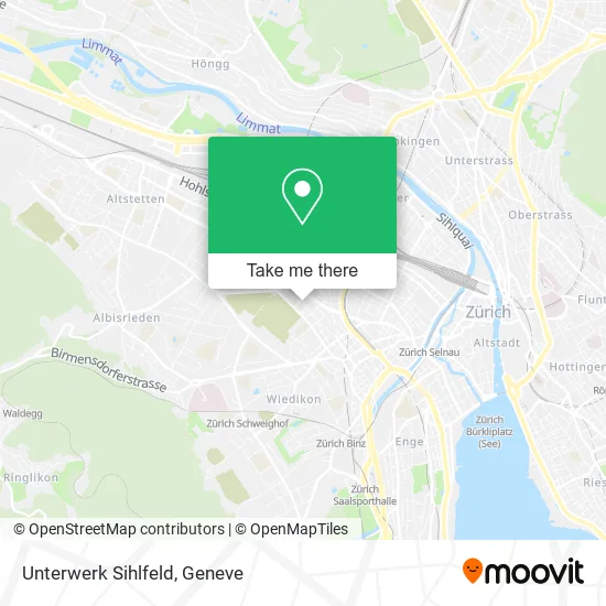 Unterwerk Sihlfeld map