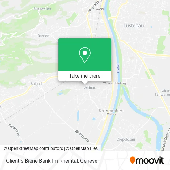 Clientis Biene Bank Im Rheintal map