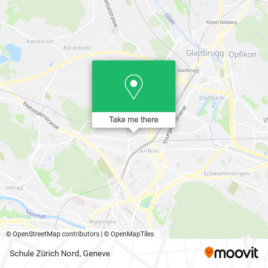 Schule Zürich Nord map