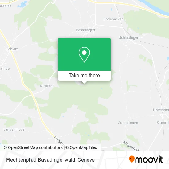 Flechtenpfad Basadingerwald map