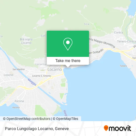 Parco Lungolago Locarno map
