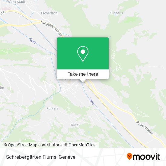Schrebergärten Flums map