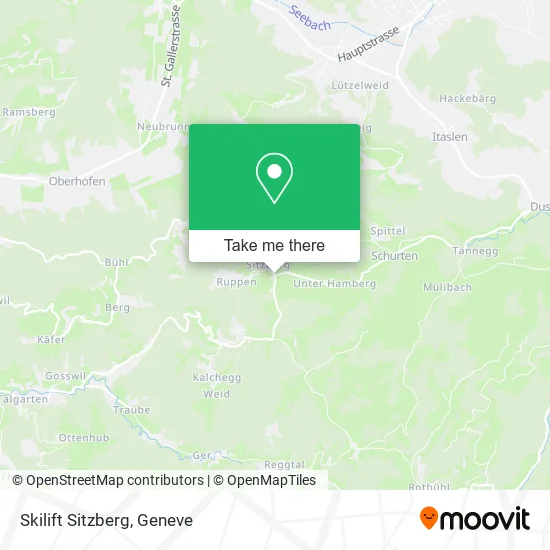 Skilift Sitzberg map