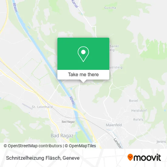 Schnitzelheizung Fläsch map