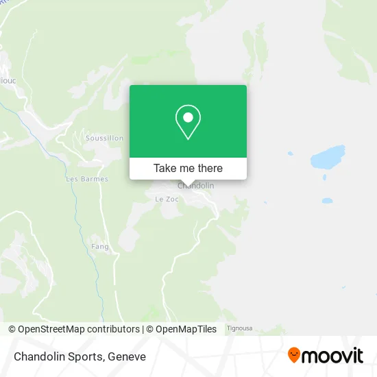 Chandolin Sports map