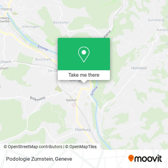 Podologie Zumstein map