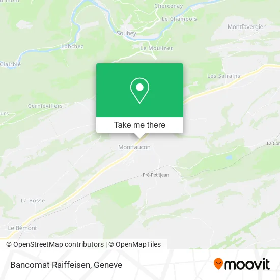 Bancomat Raiffeisen map