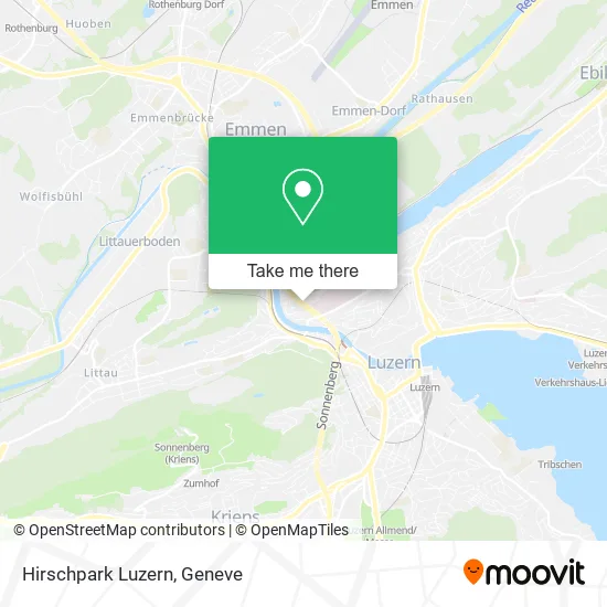 Hirschpark Luzern map