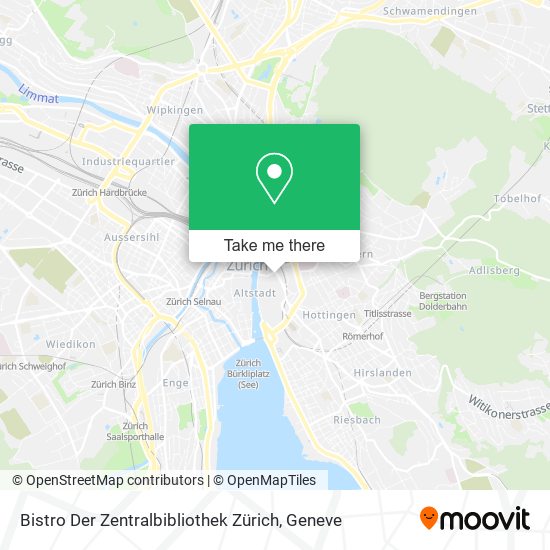 Bistro Der Zentralbibliothek Zürich map