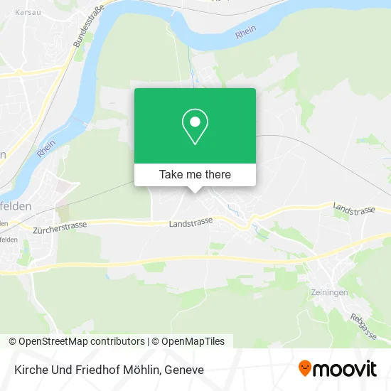 Kirche Und Friedhof Möhlin map