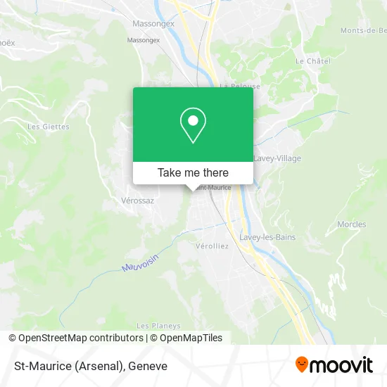 St-Maurice (Arsenal) map
