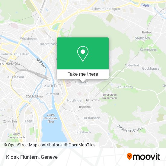 Kiosk Fluntern map