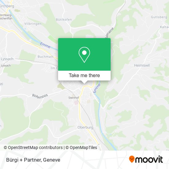Bürgi + Partner map