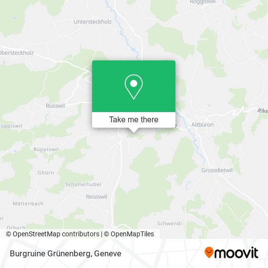 Burgruine Grünenberg map