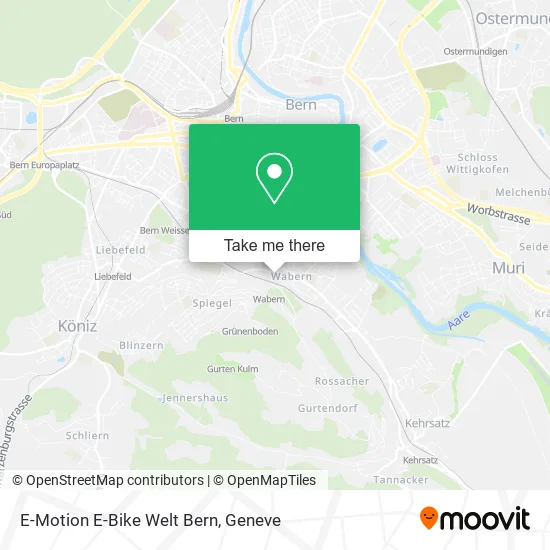 E-Motion E-Bike Welt Bern map