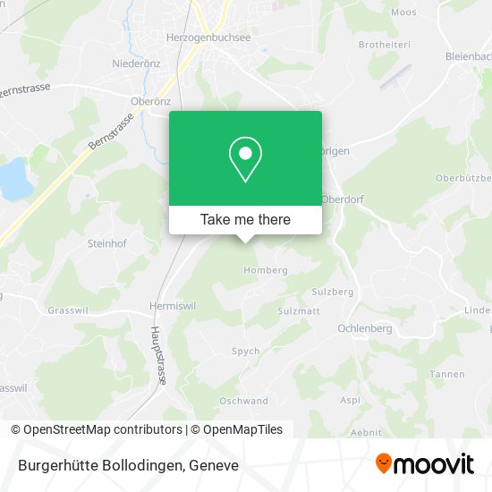 Burgerhütte Bollodingen map