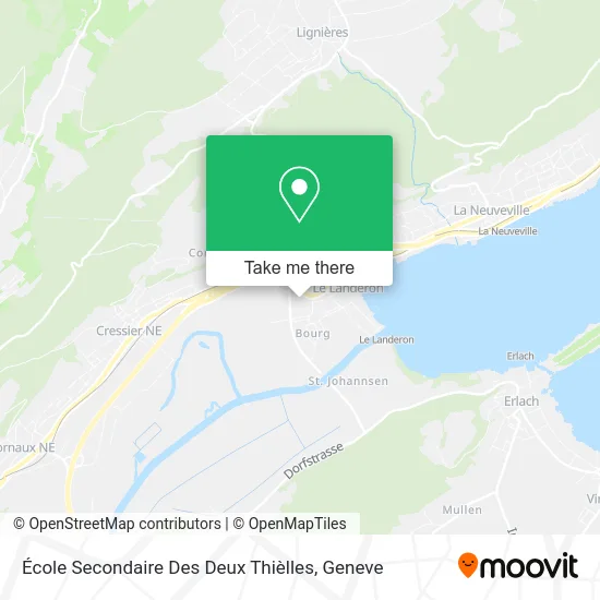 École Secondaire Des Deux Thièlles map