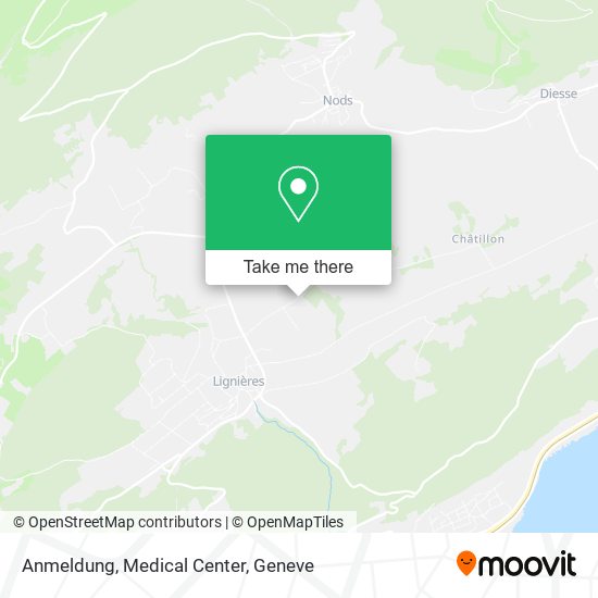 Anmeldung, Medical Center map