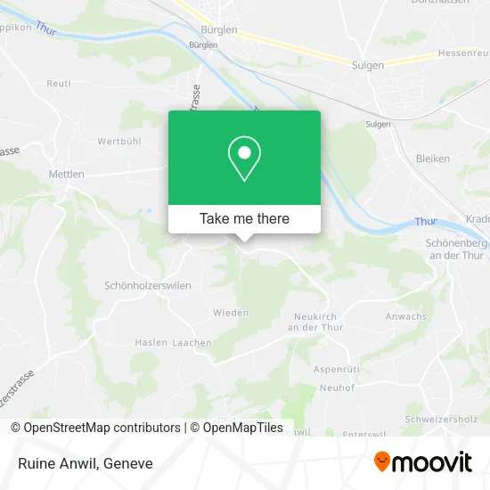 Ruine Anwil map