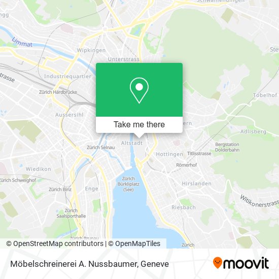 Möbelschreinerei A. Nussbaumer map